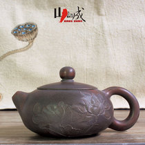  Hand-drawn production of Shih Tzu teapots small teapots toys relief art collection crafts