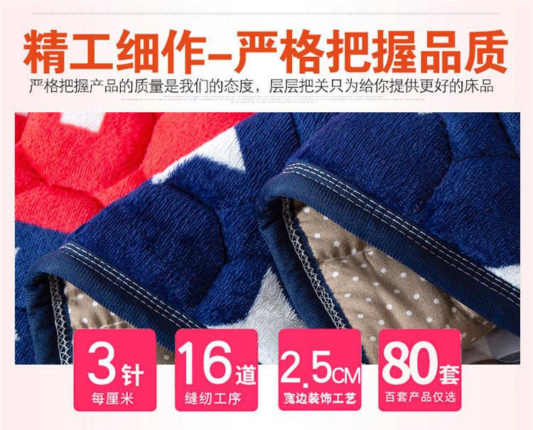 Mùa đông ấm áp flannel nệm ký túc xá sinh viên 1,5m nệm phụ gia đình giường 1.8m 2m giường đôi nệm - Nệm đệm 1m
