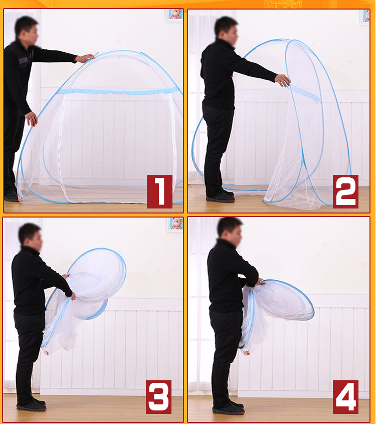 yurt lười biếng trên giường miễn phí cài đặt 1,5m lưới nhà 1M1.2 mét Giường mã hóa mới ký túc xá - Lưới chống muỗi mùng ngủ giá rẻ