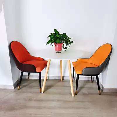 Norse style light luxury dining chair home dining room back chair modern simple single iron bedroom Net red dressing chair