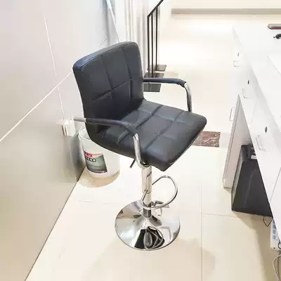 Bar chair home stool modern simple high stool high bar stool cashier backrest chair lifting bar chair