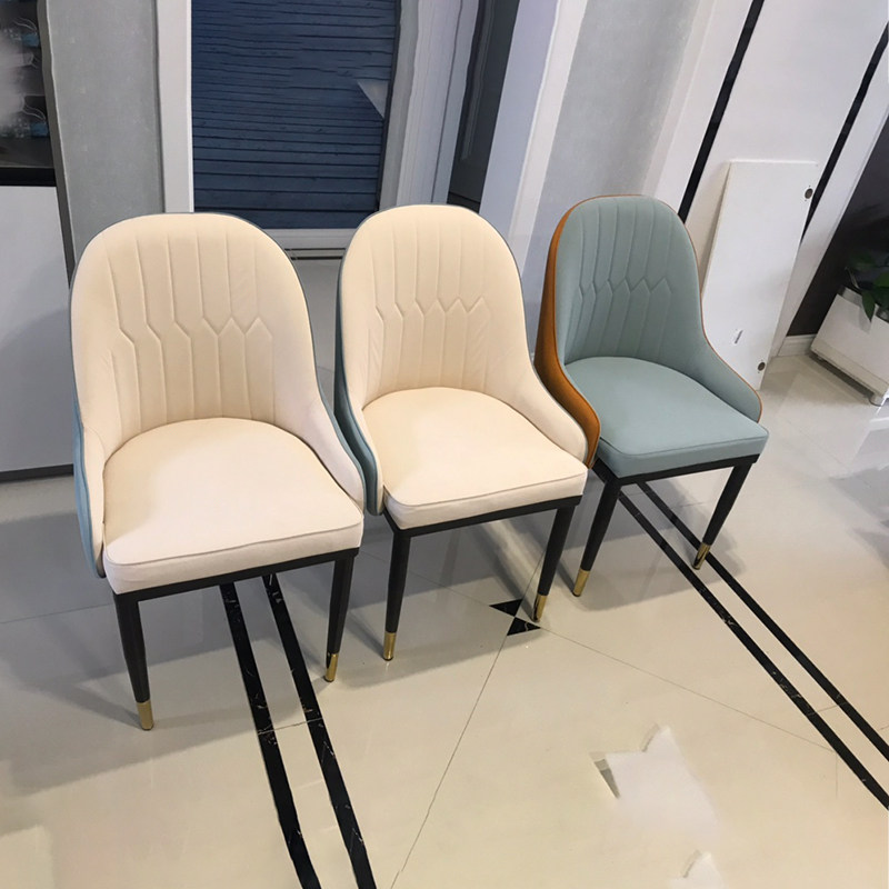 Modern minimalist home dining room dining chair light lavish single leaning back chair Casual Desk Chair Bedroom Makeup Medecor Chair