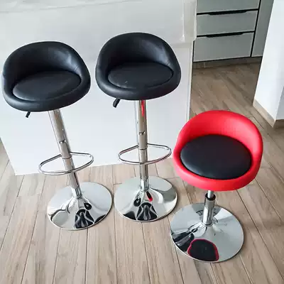 Front desk bar chair modern minimalist bar chair lift rotating backrest chair home stool bar nail stool