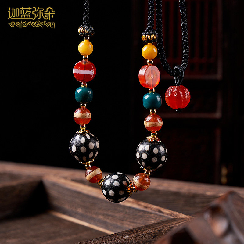 Rare rare Southeast Asian Ancient Pearl Prize Design Kockull Chain Necklace Pearl Brand String