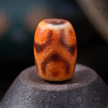 (Carah blue beads) Tibet to pure tortoise back lotus Heart Old material Beads Bag Pulp Weathered Genuine Goods Necklace