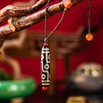 (Kale Blue Pearl) Tianzhu Necklace Mens and womens sweater chain simple temperament Net red Tibetan jewelry literary gift