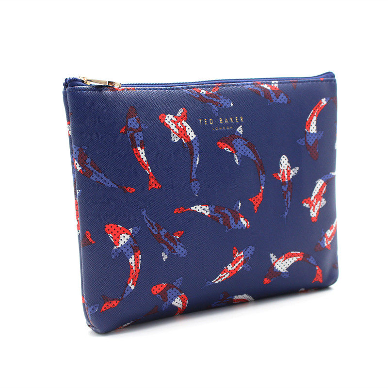 New Products American Airlines Aircraft Custom Brocade Carp Handbag Handbags Makeup Waterproof Wash Travel Portable containing bag