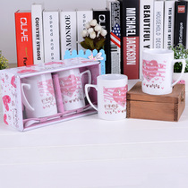 Birthday graduation season gifts for male and female teachers classmates umbrella fish colored set of cups ceramic cups couple cups