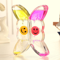 Christmas gifts for teachers male and female classmates birthday gifts creative butterfly oil drops hourglass ornaments colorful water leakage