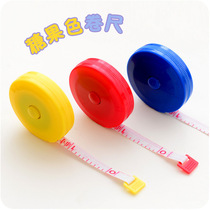 0904 Home Creative Candy Color Retractable Plastic Tailor size Three-walled Clothing Leather Ruler stall