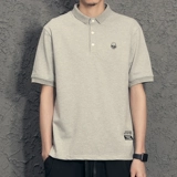 Летняя трендовая футболка polo, японская хлопковая брендовая рубашка для отдыха, с вышивкой