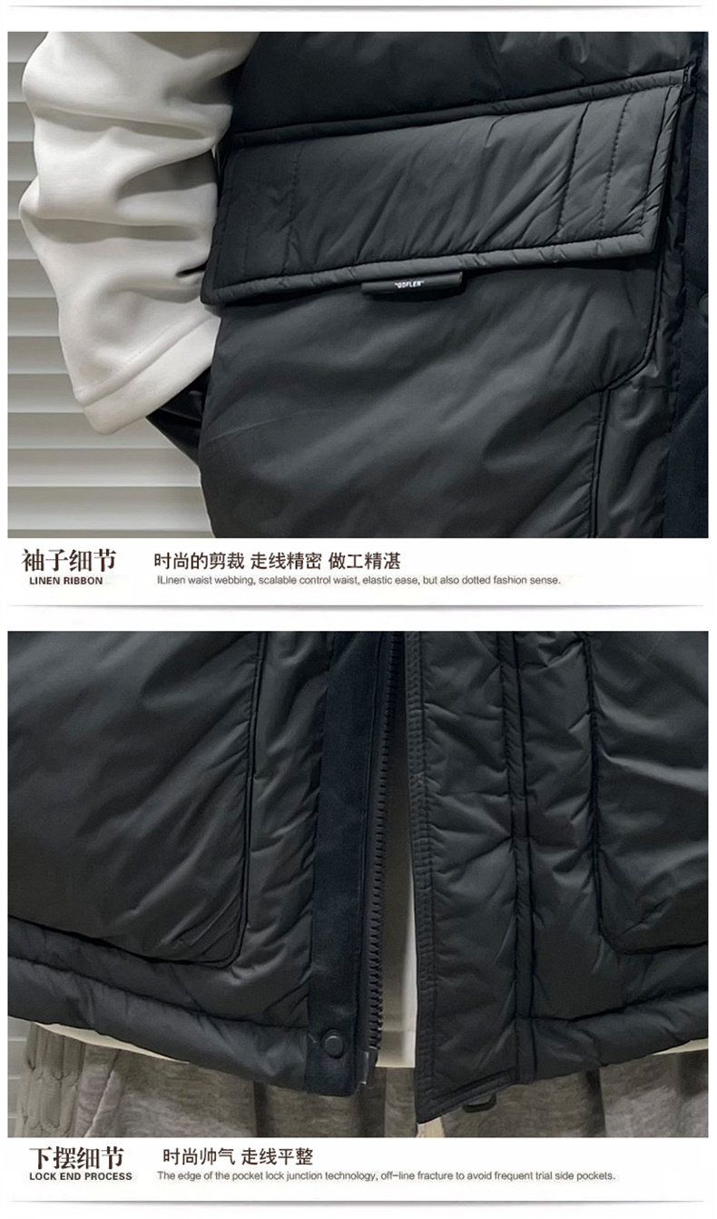 Пуховой жилет 男士马甲秋冬季潮牌轻薄连帽坎肩马夹羽绒服韩版潮流外穿背心外套 Ikoppoi