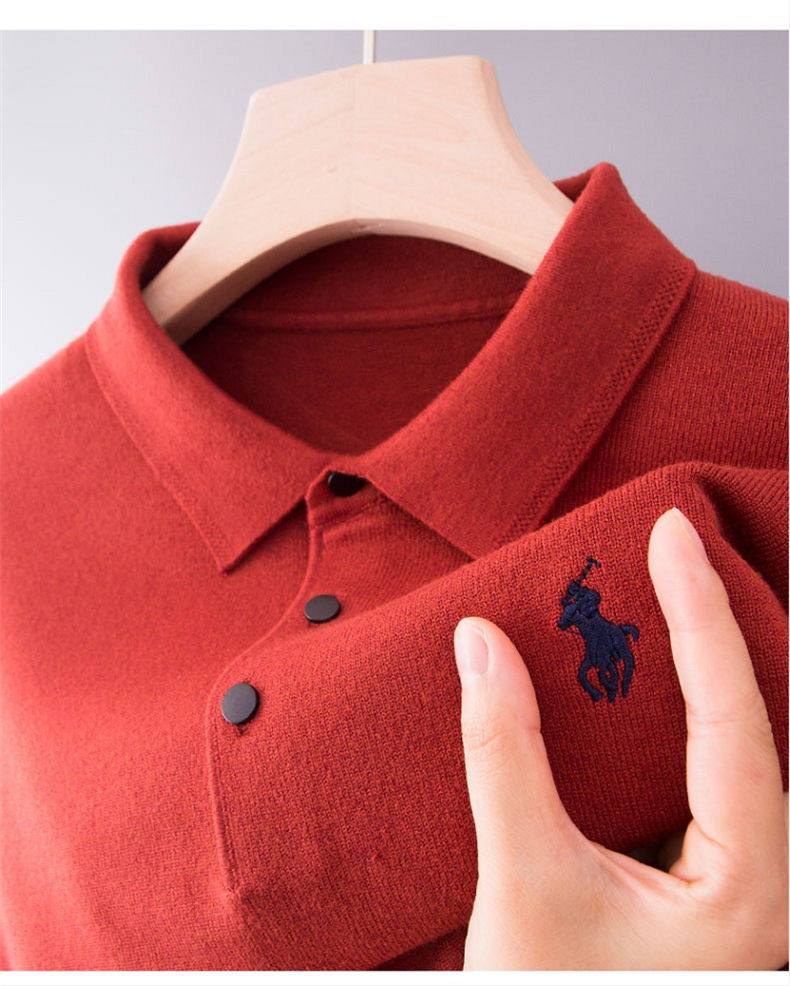 Мужской трикотажный демисезонный свитер, удерживающий тепло универсальный базовый приятный телу оберег на день рождения ikoppoi 