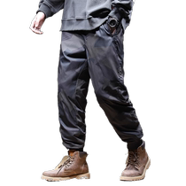 Down pants mens autumn and winter outer wear plus fleece thickened large size trousers windproof warm fashion camouflage leggings pants