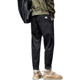 Мужские осенние демисезонные трендовые повседневные брюки, универсальные штаны, свободный прямой крой