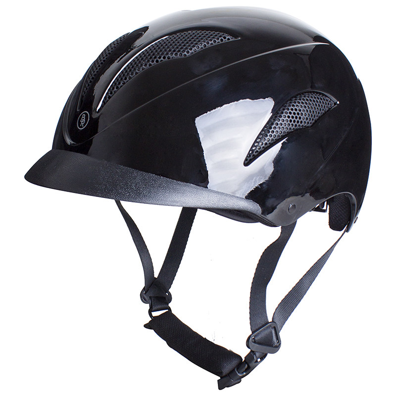 BR Adjustable Equestrian Helmet Glossy Riding Helmet Hawkeye Breathable Safety Lodge Harness 8101225