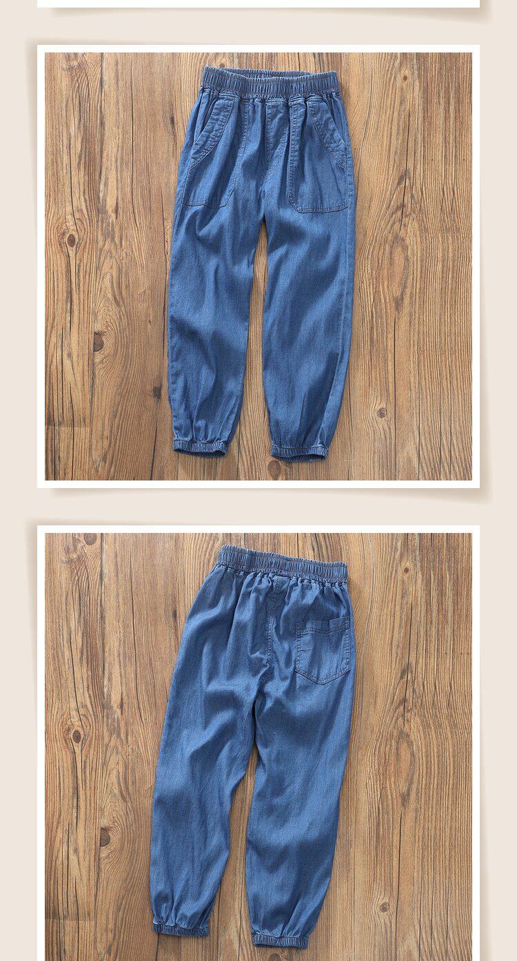 Трансграничная торговля, летние джинсы, мягкая пуля, средство от комаров, штаны для мальчиков, свободный крой, детская одежда OTHER / Other 