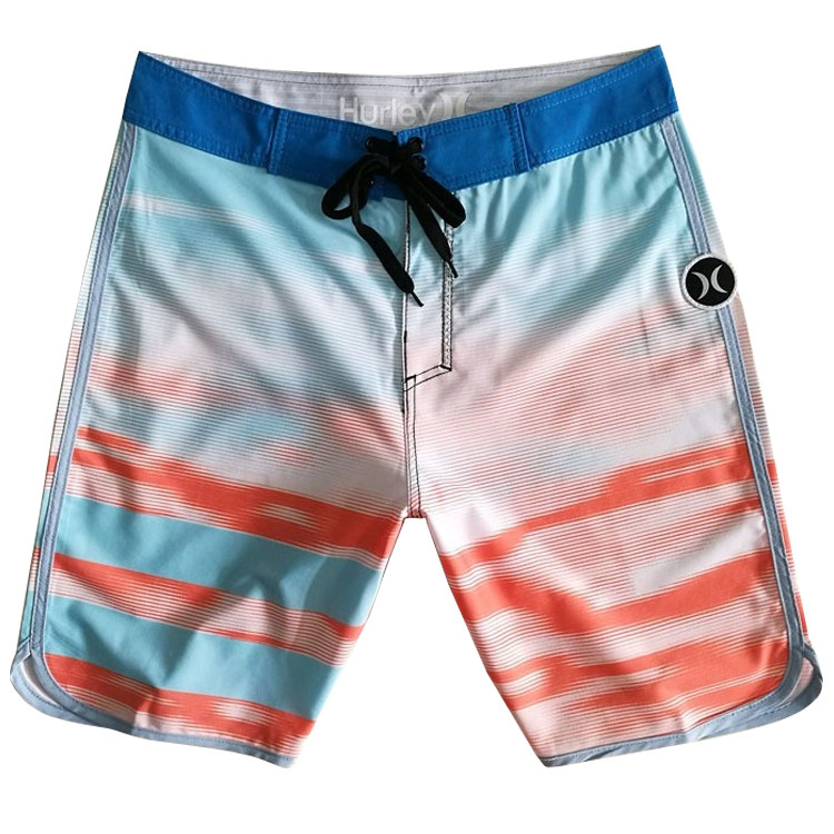 2017 New Original Single Elastic Beach Pants Men Speed Dry Loose Surf Fitness Diving Sports Pink Casual Shorts