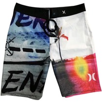 2018 New Original single four-sided high-bomb beach pants mens quick-dry loose fitness sports surf seaside casual shorts