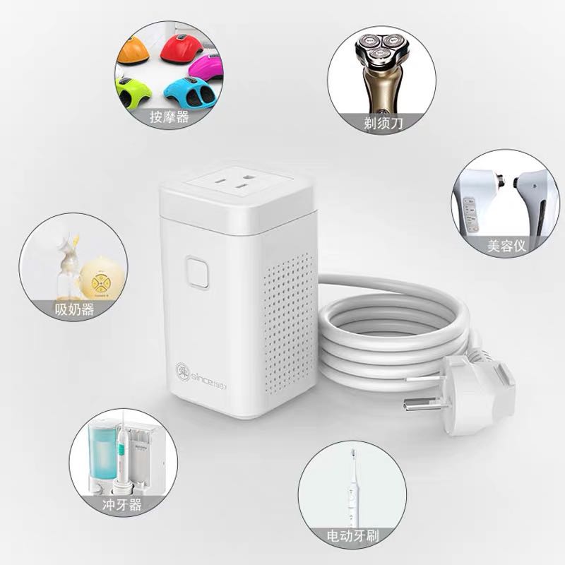 Shunhong 80W220V to 110V 110V to 220V Japan and the United States household small power electrical tooth punching device mutual transfer