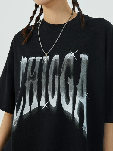 Chiggalab Phantom Skeleton Lego Logos Короткий -насыщенные, плечо круглая шея, повседневная печать, бренд Tide The The The The The The Fish