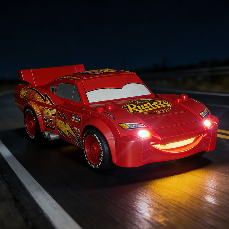 Compatible with Lego 77255 Lightning Mcqueen Car Led Lighting Moc Kit