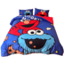 Sesame Street Elmo nhung ấm cashmere bé bánh quy gia đình lạ bốn tấm giường Dongkuan áp dụng 1.8m - Bộ đồ giường bốn mảnh mẫu chăn ga gối đệm đẹp Bộ đồ giường bốn mảnh