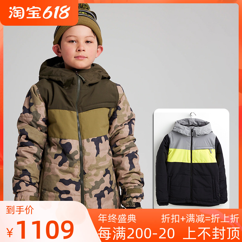Proud limits Children's Pavilion 2122Burton new children ski suit Roped veneer double plate warm thickening