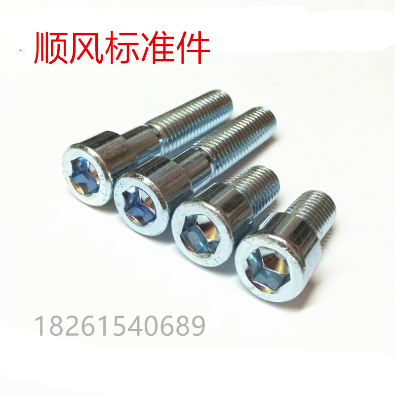 GB70 8 Grade 8 plated blue and white zinc hexagon socket head screw cylindrical head cup head socket head bolt screw M6 M8