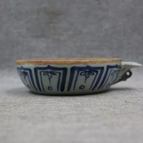 Юанминг сине -белый дракон рисунок чашка воды для воды, вымывающие старинные старые товары старые товары, антикварные фарфоровые сборы поставляют украшения