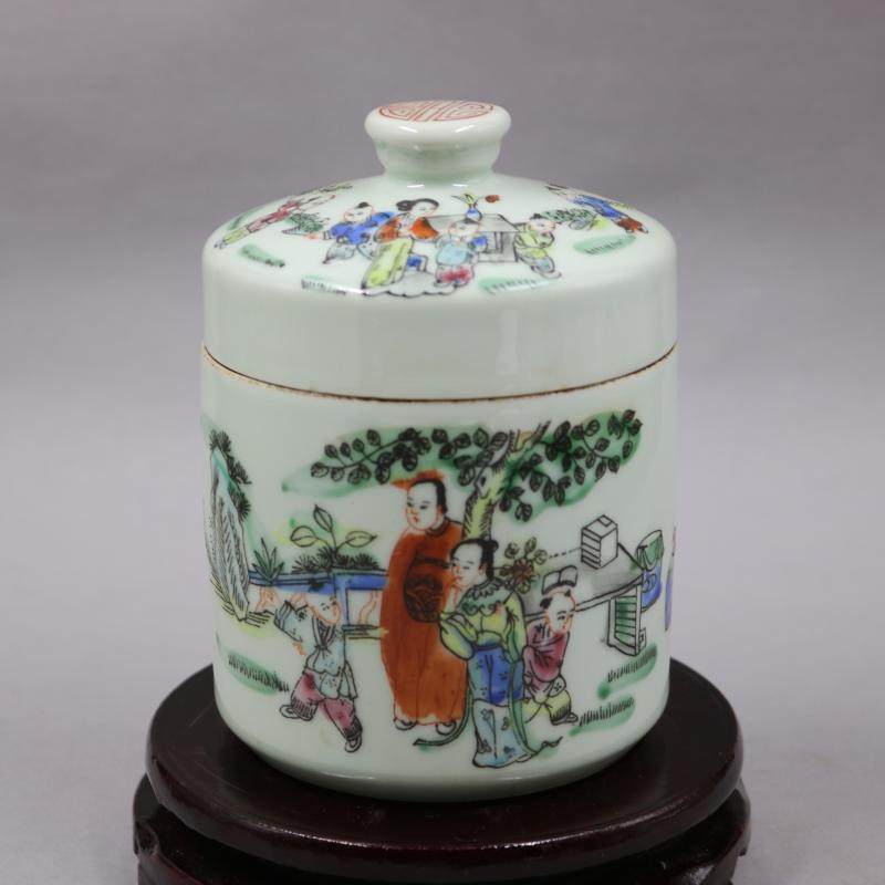 清同治粉彩童戏图瓷罐，古韵十足的老货收藏品？🎨-仿古瓷器-淘宝好物网