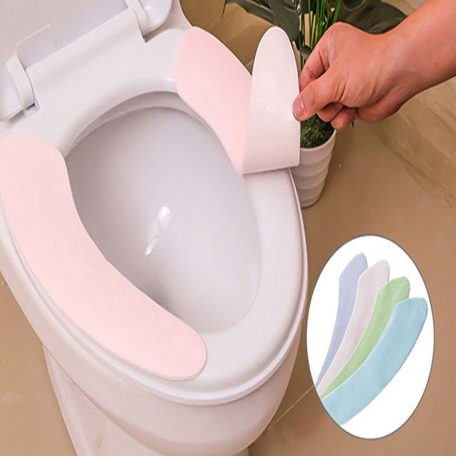 Toilet cushion cushion household winter adhesive waterproof ring cushion waterproof plush universal four seasons toilet cover
