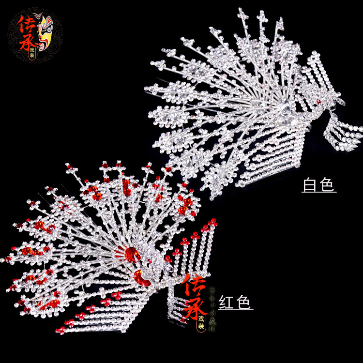 Opera Drama Peking Opera Double Light Water Drill Headwear headface accessories Zhengfeng Tsing Yi Fudan Professional Baotou Supplies