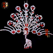 Opera Drama Peking Opera Professional Baotou Supplies Double Light Water Drill Seven Colorful Zhengfeng Tsing Yi Flower Denier Head Accessories Accessories