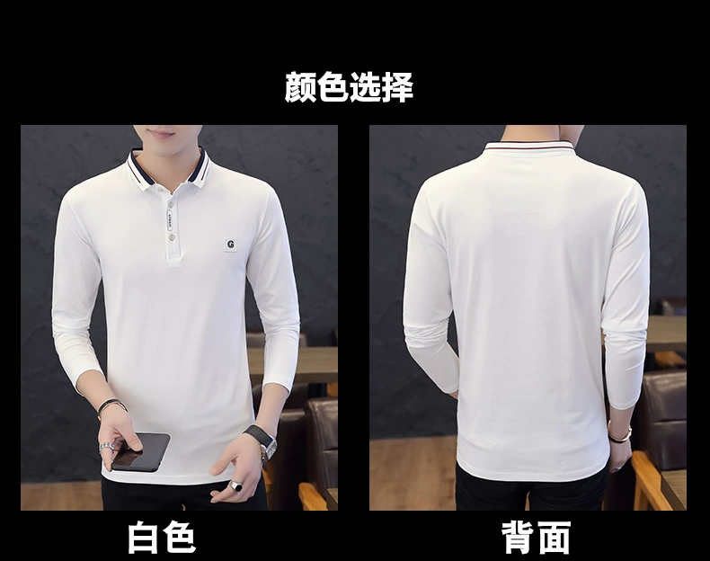Cậu bé học sinh trung học cơ sở 131,517 tuổi đã dẫn dắt áo thun nam dài tay áo sơ mi polo nhỏ để làm áo khoác dưới