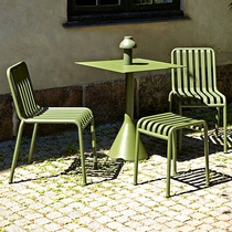 Modern minimalist outdoor leisure table and chair courtyard iron art three-piece set outdoor balcony open-air table and chair set combination