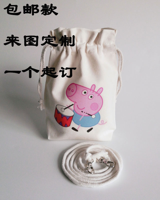 Piggy Piggy Cute Mini Cell Phone Coin Purse Crossbody Bag Eco Friendly Customizable Pattern