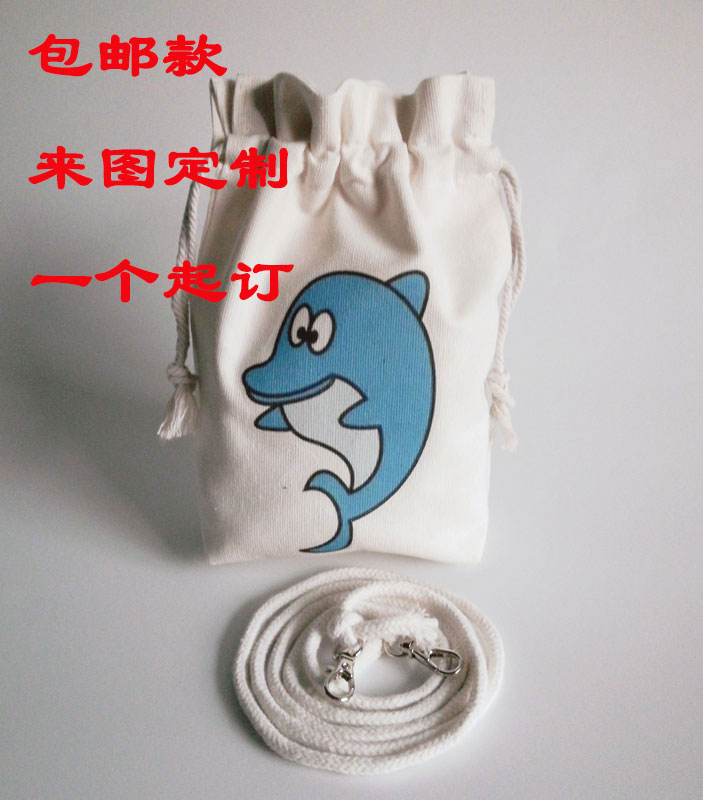 New cute mini bucket bag Pumping Rope Diagonal Satchel Mobile Phone Zero Money Items Bag Pattern Bunch Pocket Custom