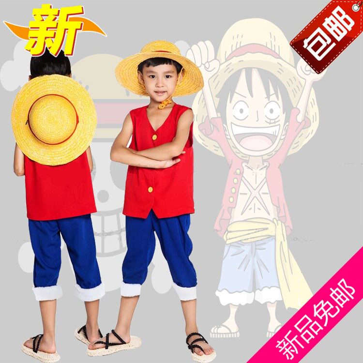 One Piece Rufu COS Clothing Animation Performance Clothing cosplay Clothing Children's Day Performance Clothing