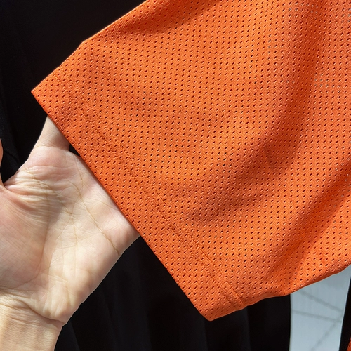 Мужская осенняя сетчатая дышащая футболка одинакового цвета с короткими рукавами и лацканами Nike IH9267-010