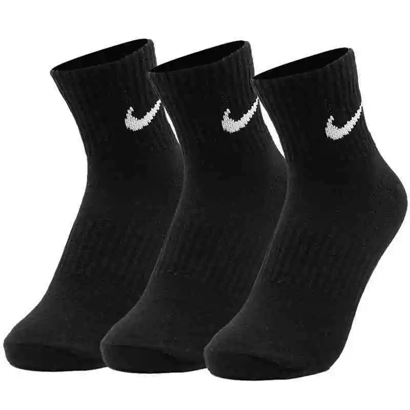 Tất nam và nữ Nike mùa đông 2020 vớ thể thao thông thường ba đôi trong ống thoáng khí mới mùa đông SX7677-010-100 - Vớ thể thao