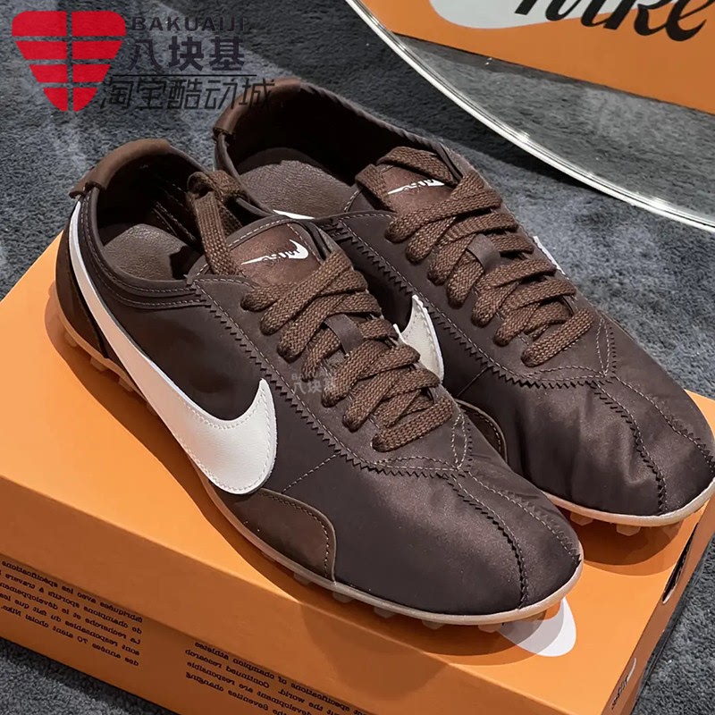Nike Men's Shoes 2026 Autumn Cocoa Brown Retro Waffle Sole Satin Sports Casual Shoes Ix3952-200