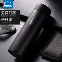 Music buckle Buckle Insulation Cup 304 stainless steel mens small portable vacuum straight body cup simple upscale tea drinking water cup