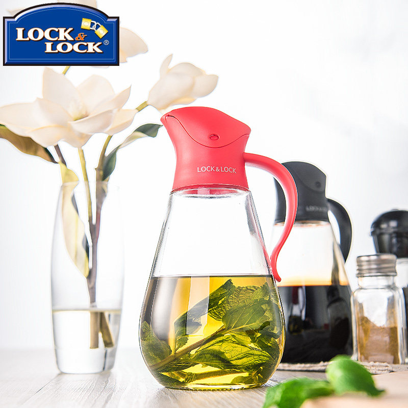 Music Buckle Music Buckle Automatic Opening And Closing Oil Bottle Glass Oil Pot Soy Sauce Bottle Vinegar Bottle of Sesame Oil Bottle Oil bottle Oil Kitchen Big