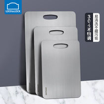 Lotlock cutting board antibacterial and mildew proof 304 stainless steel cutting board double-sided cutting board large thick special panel