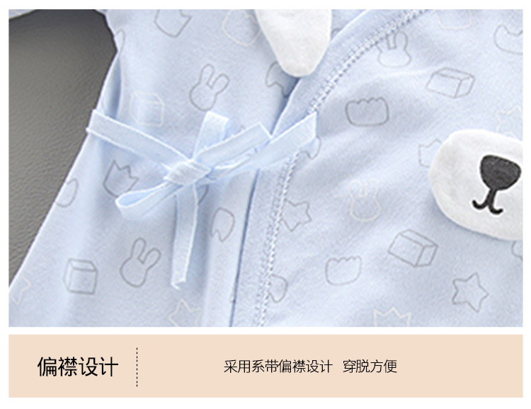 Trẻ sơ sinh bé sơ sinh mùa xuân và mùa thu mỏng romper cotton mùa xuân ra quần áo quần áo sơ sinh - Áo liền quần body chip cộc tay cho bé 0-12 tháng tuổi