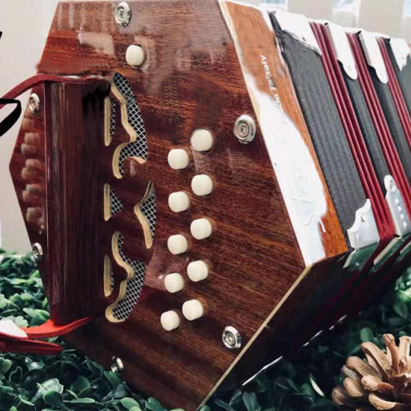 [USD 351.61] Hexagonal accordion retro 30key 20key children's band