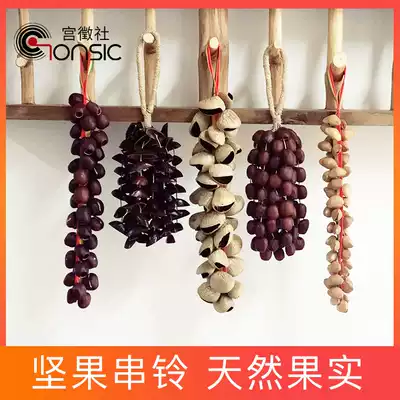 DRE Fruit Nut Bracelet String bell Handbell Ankle chain Anklet Rattle Percussion instrument Dance accompaniment Early education music