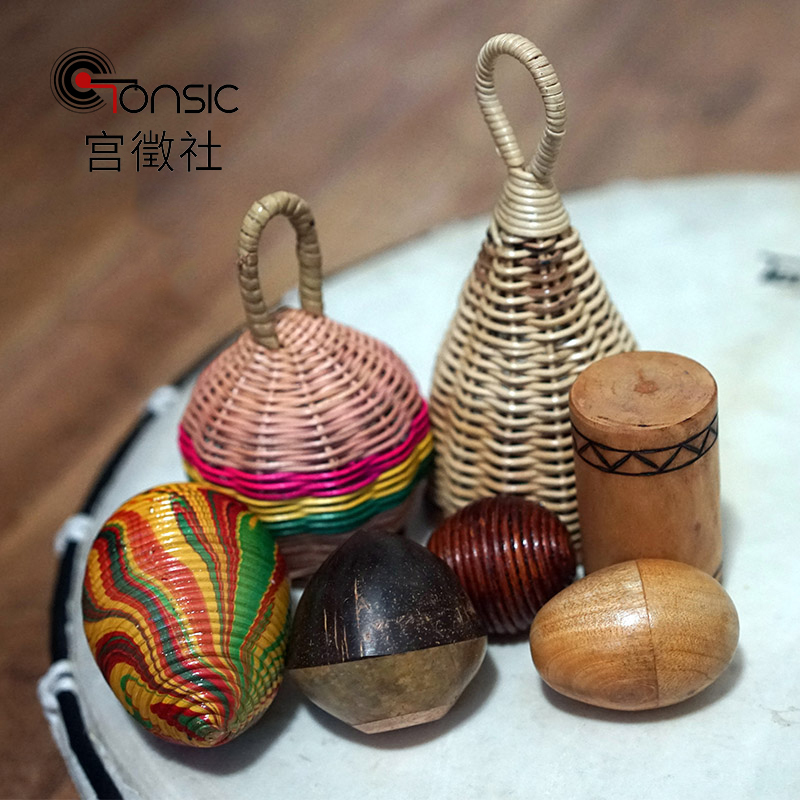 Deri small percussion instrument Olve rattan choreographer egg sandy egg sand cylinder sand barrel sand basket Caxixi