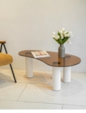 Nordic Modern Designer Coffee Tablep Tablep Living Room маленькая квартира стеклянная сеть красный свет роскошный простой кофейный столик творчество
